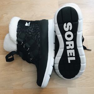 Sorel Explorer Carnival Black Waterproof Boots